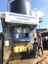 Community water tank in Mathare informal settlement