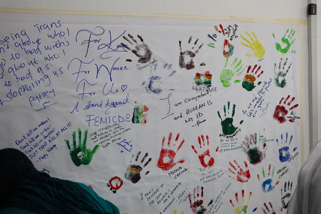 Mural on canvas during the Gender forum on end Femicide.