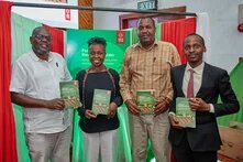 From left to right: Dr. Martin Oulu, Sylvia Kuria, Juma Mohammed, and Kogi Job Murimi