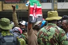 Youth protest in Kenya . Photo by storyzangu