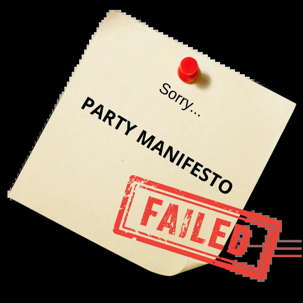 Party Manifesto Failed