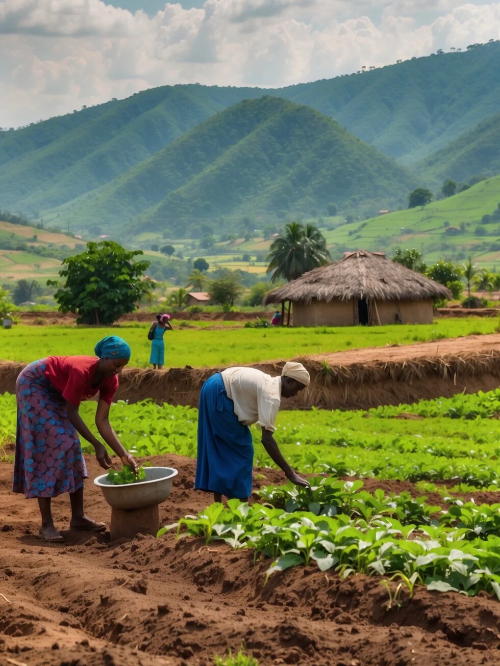 Women working in the farm 