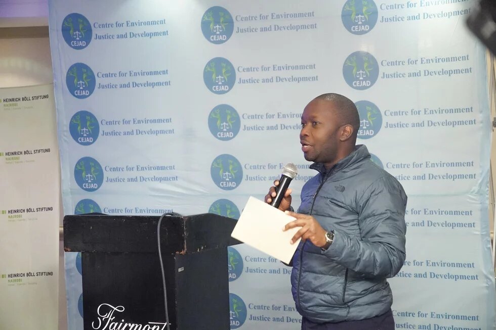 Griffins Ochieng, Executive Director of CEJAD at a Media Breakfast ahead on INC-5.2 in Nairobi Griffins Ochieng, Executive Director of CEJAD at a Media Breakfast ahead on INC-5.2 in Nairobi