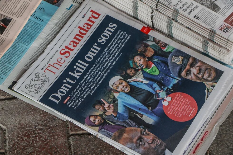 Saba saba demonstrations in Nakuru - 7 Jul 2025 Newspapers for sale displayed on a stand ahead of Saba Saba demonstrations in Nakuru. 